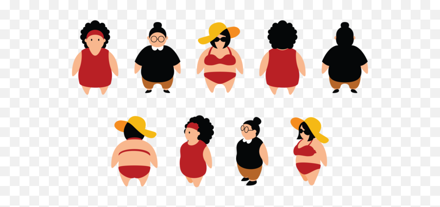 Fat Girl Vector Art Icons And Graphics For Free Download Emoji,Curvy Girl Emoji