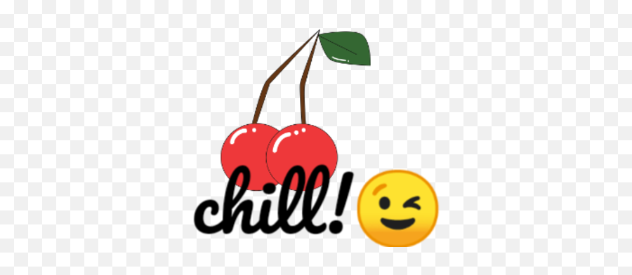 Osm Chill Logo Crop - Top With Osm Emoji And Frui Frankly Happy,Cherry Emoji