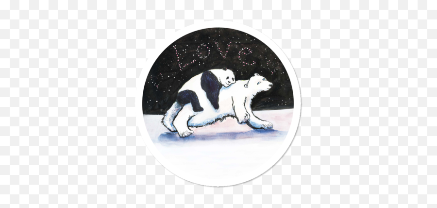 White Panda Stickers Design By Humans Emoji,Cute Emoticons Bear Hug