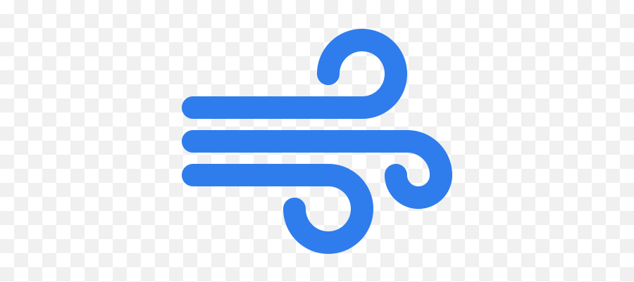 Air Blow Direction Nature Weather - Wind Icon Blue Png Emoji,Blowing Air Out Of Nose Emoji