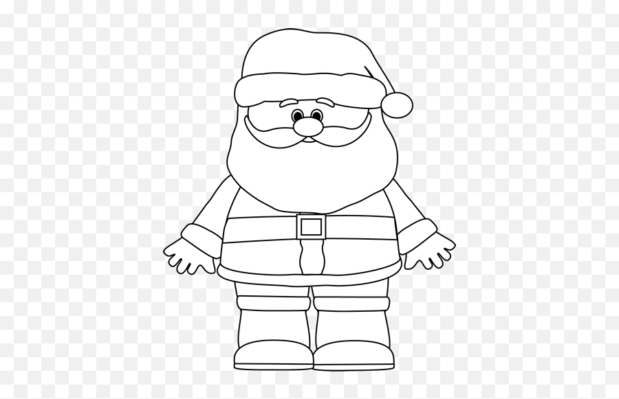 Color By Number Santa - Cinebrique Father Christmas Clipart Black And White Emoji,Disney Emoji Coloring Pages