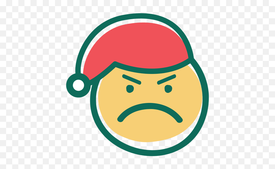 Angry Santa Claus Hat Face Emoticon 33 - Transparent Png The Beverage House Emoji,Santa Emoji