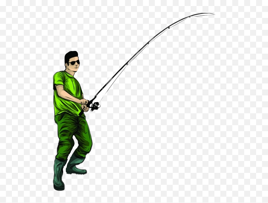 Fisherman Fish Sticker - Jigging Emoji,Fisherman Emoji