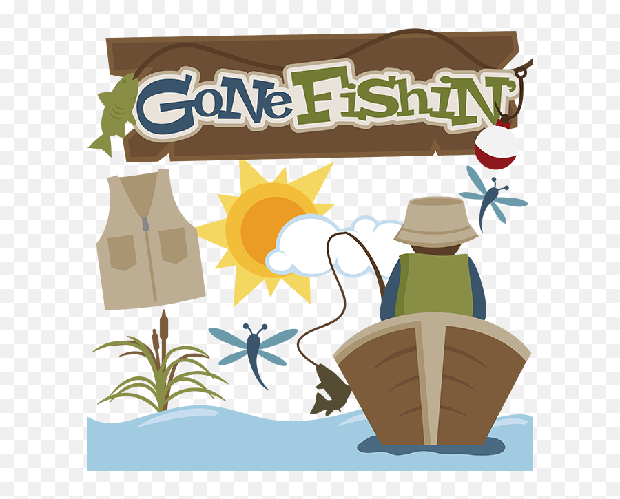 Fish Silhouette - Clip Art Gone Fishing Emoji,Gone Fishing Emoji