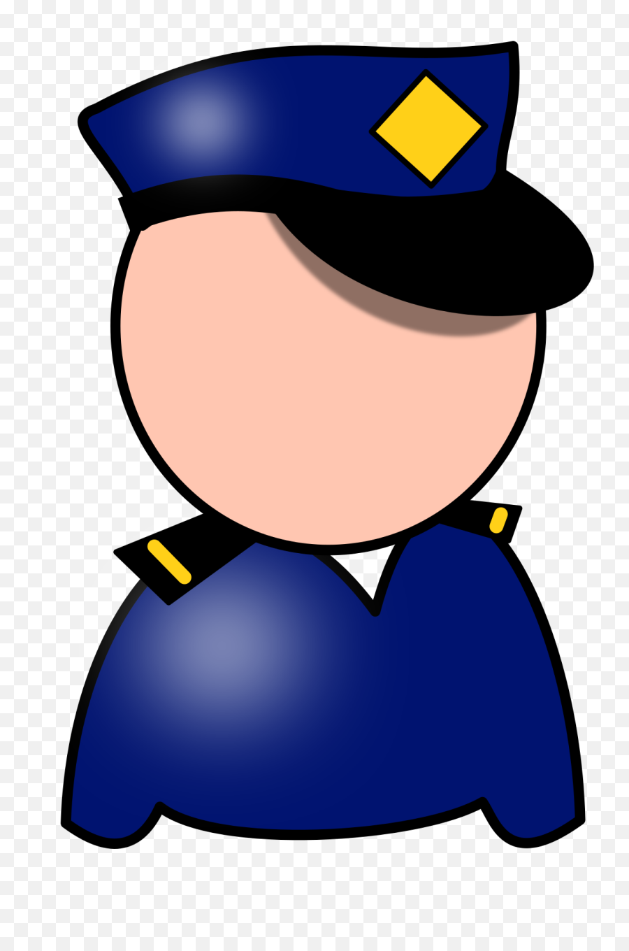 Cop Clipart Face - Police Clipart Without Face Emoji,Cop Emoji