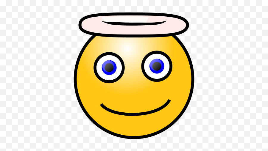 Smiley Angel Clip Art At Clker Emoji,Small Emoticons For Msn