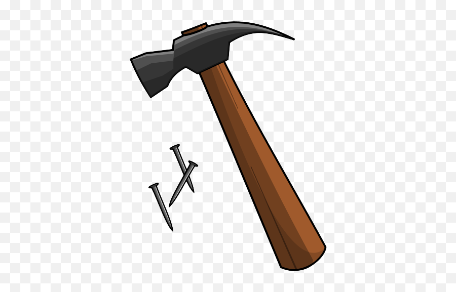 Library Of Nail And Hammer Clip Art Free Library Png Files - Hammer Clipart Emoji,Thor's Hammer Emoji