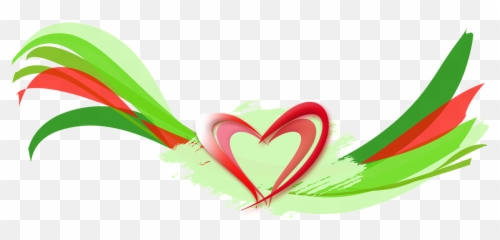 Waves The Heart Of Green Red Decoration - Free Image Green And Red Heart Transparent Emoji,Emoticons Green Antenna