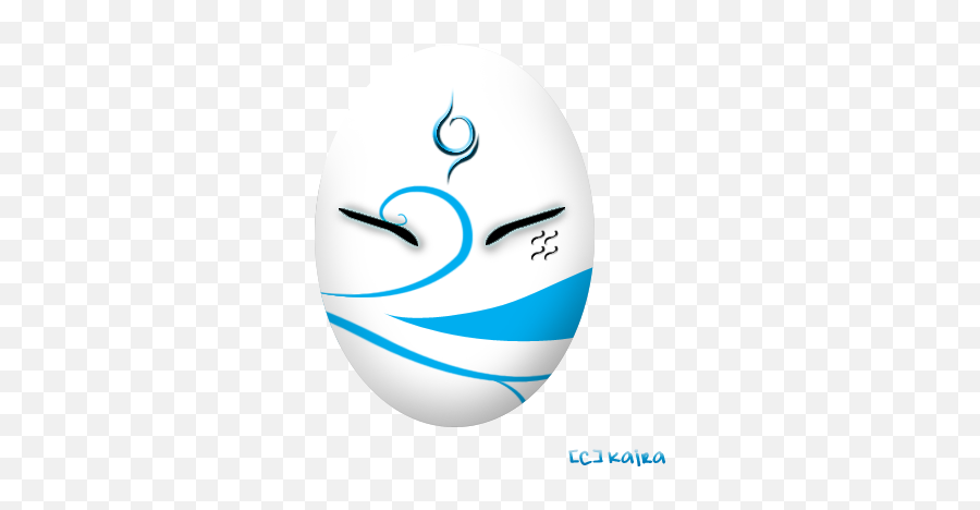 Japanische Masken Masken - Naruto Kirigakure Anbu Mask Emoji,Despair Emoticon League Of Legends