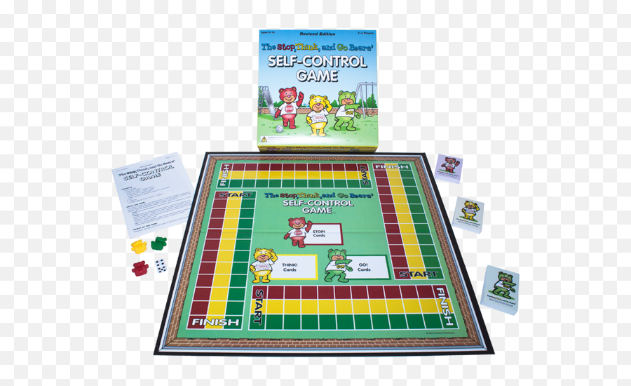 The Stop Think And Go Bears Self Control Board Game - Revised Stop Think And Go Game Emoji,Totika Emotions Game