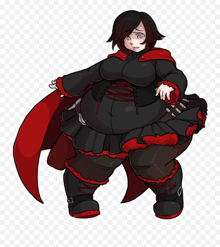 Team Rwby Chubby Werewolf - Ruby Rose Rwby Fat Emoji,Rwby In Emojis