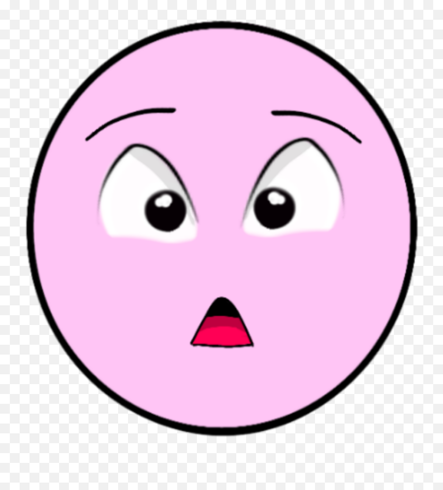 Emoji Pink Rosa Surpresa Surprised Sticker By Núbia - Happy,Surprised Nepeta Emoticon