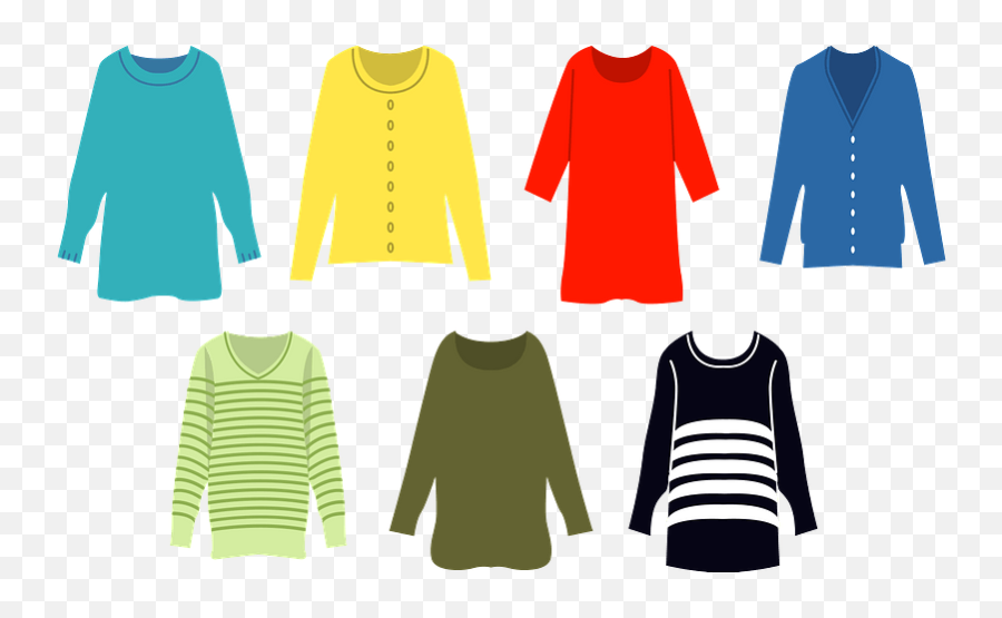 Clothes Cardigan Knitwear Clipart - Long Sleeve Emoji,Emoji Cardigan