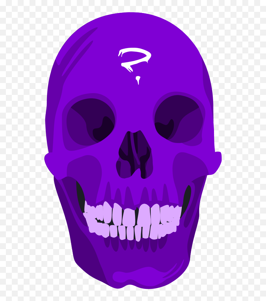 Skull Question Mark Png Clipart - Transparent Purple Skull Emoji,Moving Skull Emoji