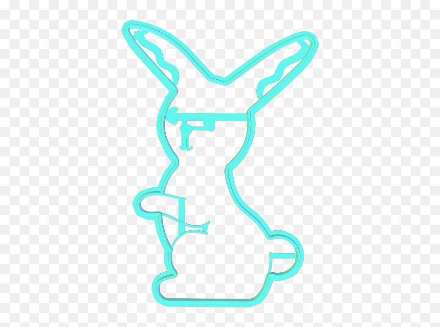 Custom 3d - Rabbit Emoji,Easter Bunny Taking A Dump Emoji