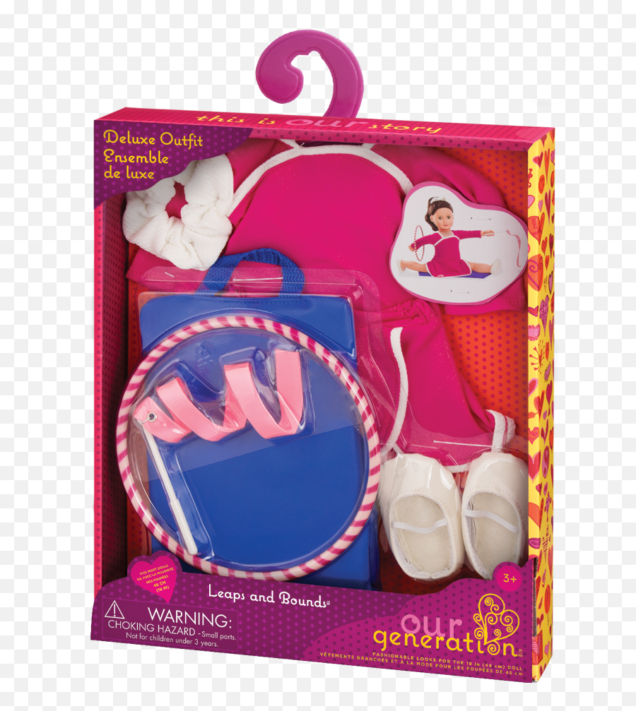 Leaps And Bounds - Gymnastics Our Generation Dolls Clothes Emoji,Leaps & Bounds Latex Emoticon Ball Dog Toy, 2