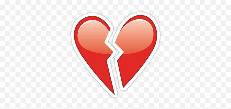 Download Emoji Heart Png Broken Heart - Broken Heart Emoji Png Transparent,Orange Heart Emoji