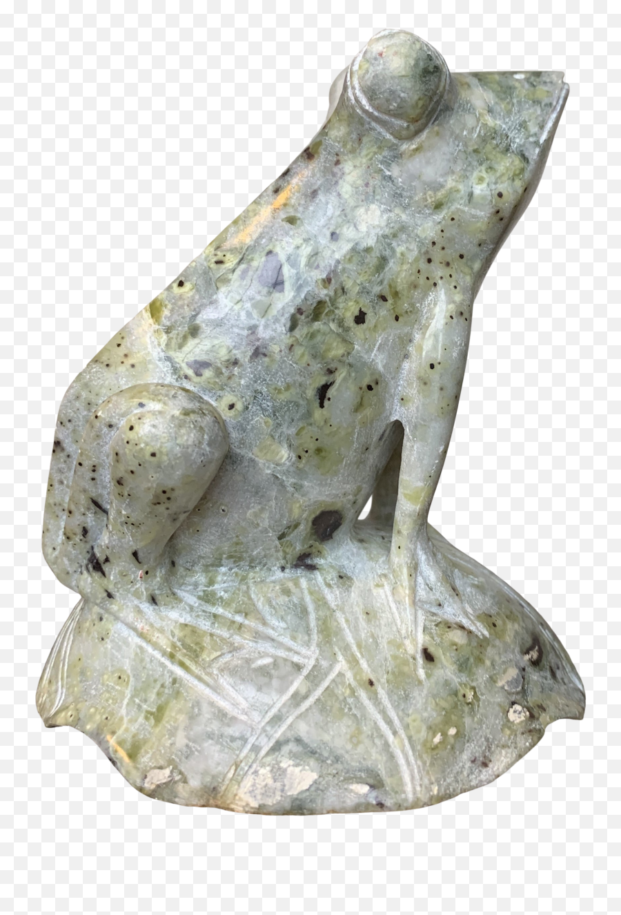 Green Marble Frog Sculpture - Artifact Emoji,Mexican Frog Emoticon