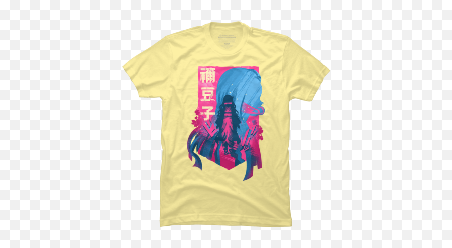 Yellow Gamer T - Shirts Design By Humans Demon Slayer Themed Poster Emoji,Hotlinhe Miami Emoticons