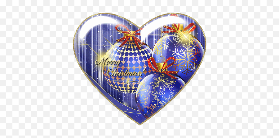 Christmas Animated Gifs - Christmas With Heart Gif Emoji,Merry Christmas Animated Emoticon Art