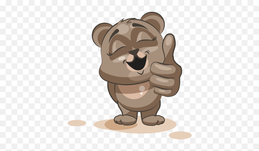 Adorable Bear Emoji Stickers By Suneel Verma,Animated Bear Emojis