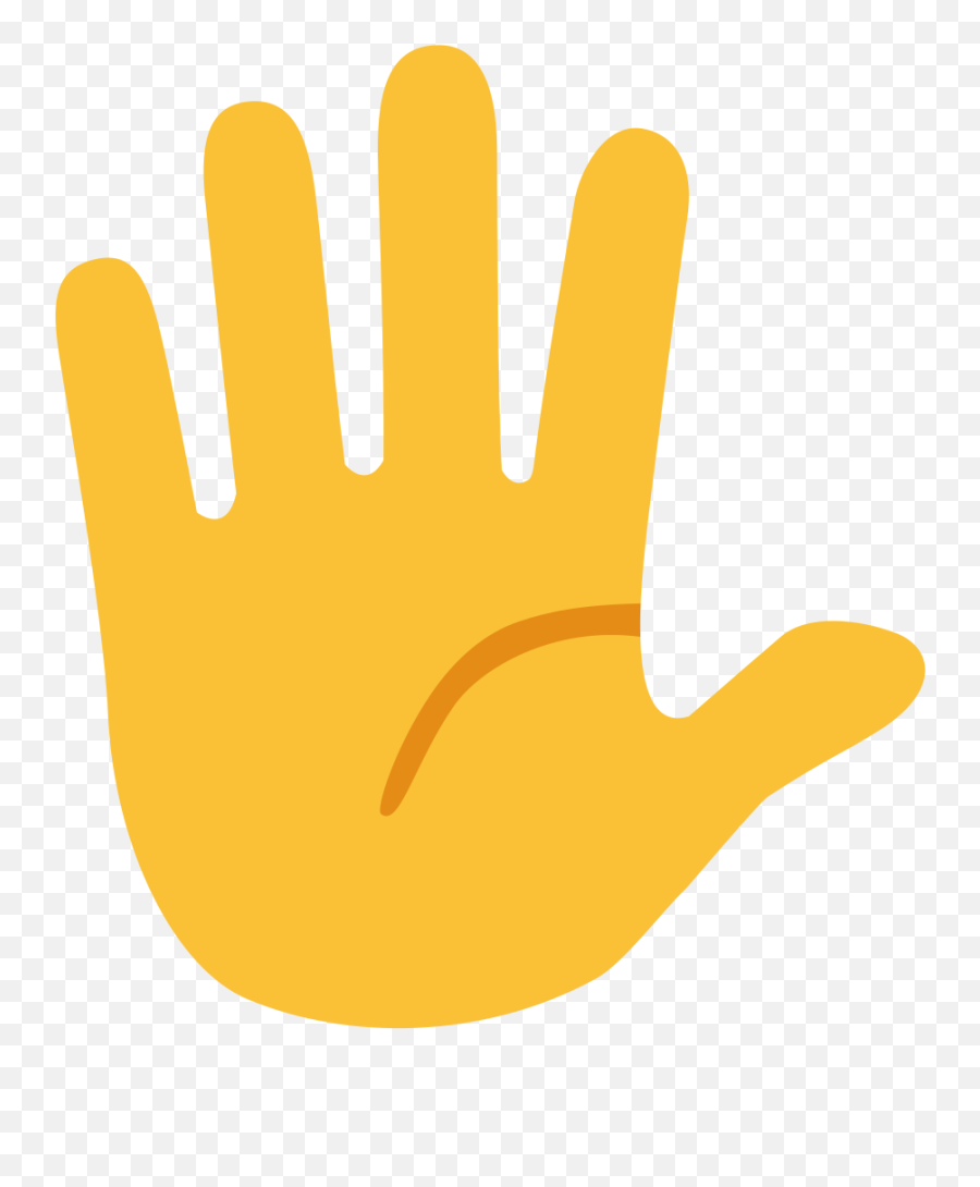 Hand With Fingers Splayed Emoji - Emoji Mão Aberta,Fingers Emoji