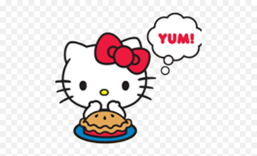 Telegram Sticker From Collection Hello Kitty Emoji,Hello Emoji