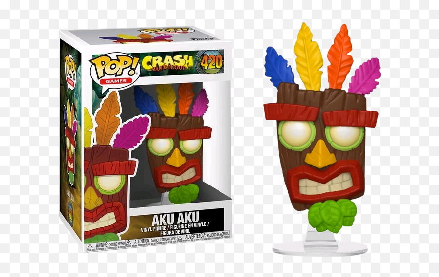 Vinyl - Crash Bandicoot Aku Aku Pop Pop Vinyl Toys U0026 Games Funko Pop Crash Bandicoot Aku Aku Emoji,Emoji Movie Funko Pop