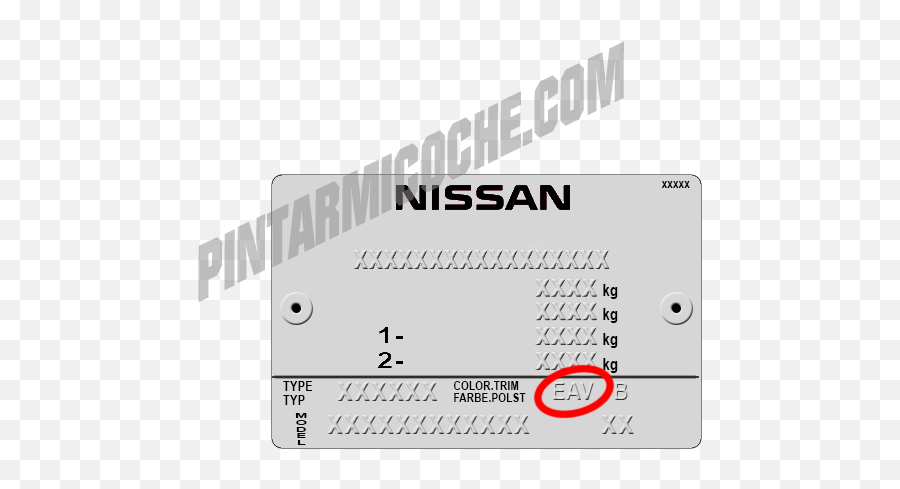 Código De Color Nissan - Horizontal Emoji,Tiida 2008 Emotion