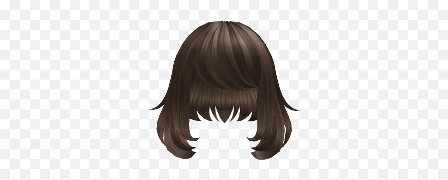 Customize Your Avatar With The Short Brown Fluffy Hair And - Brown Hair Roblox Girl Hair Emoji,Emoji Joggers Etsy