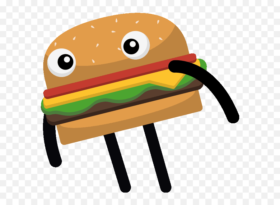 Bouncing Baby Burger Boi By Alyssa - Dancing Burger Gif Transparent Emoji,Boi Emoji Gif
