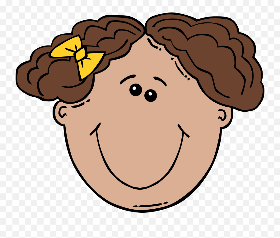 Free Girl Face Clipart Download Free Clip Art Free Clip - Kid Cartoon Happy Face Emoji,Cartoon Girl Emotions