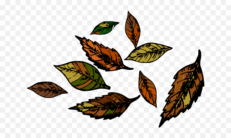 Fall Leaves Clipart Free Svg File - Decorative Emoji,Snowflake Sun And Leaves Emoji