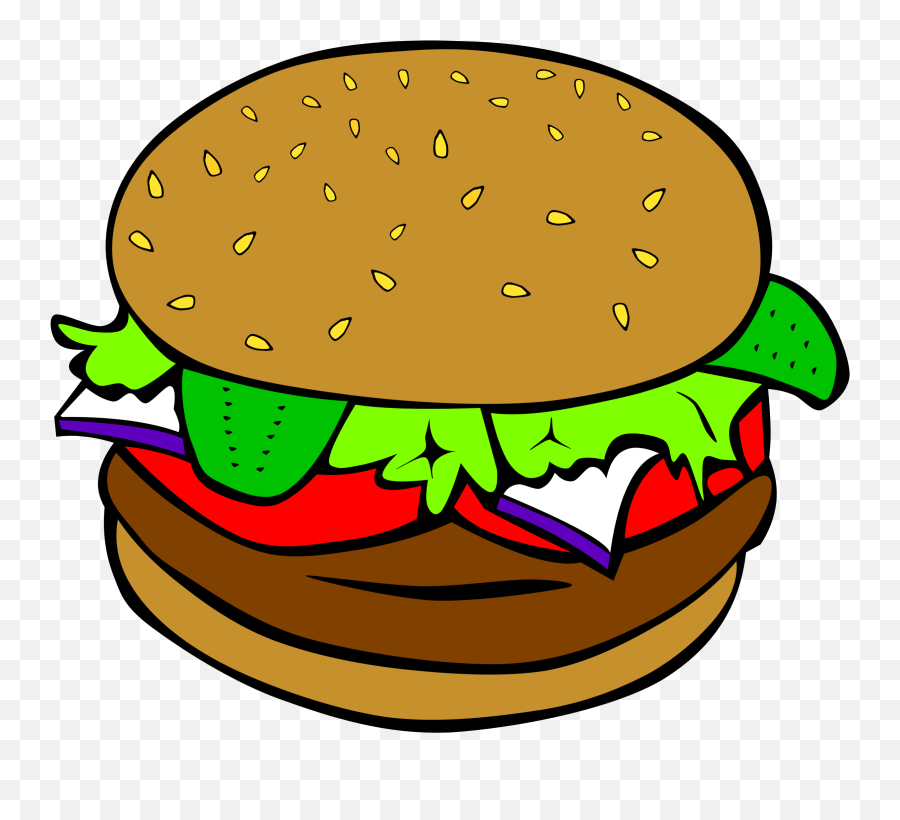 Burger Clipart Diner Food Pencil And In Color Burger Png Emoji,Food Emoji Background