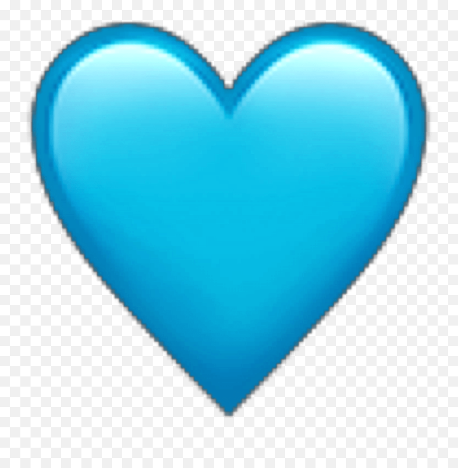 Lightblue Light Blue Heart Emoji Ios - Light Blue Heart Png,Blue Hearts Emoji