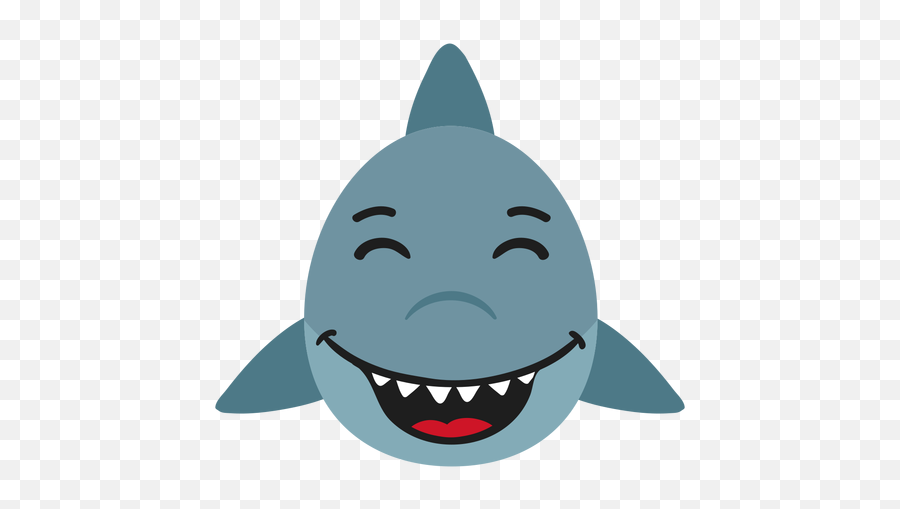 Shark Muzzle Happy Flat Sticker - Transparent Png U0026 Svg Meghdoot Cinema Emoji,Guy Gives A Shark Book Emotions