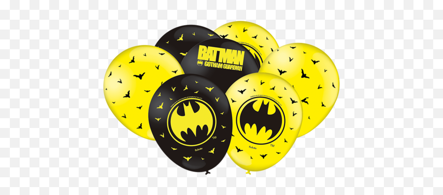 Balão Batman Geek Nº9 25 Unidades - Festcolor Balão Batman Emoji,Emoticons Para Plaquinhas Forte