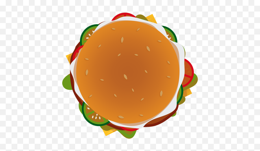 Burger Top View Icon - Burger Clipart Top View Emoji,Emoji Burger,