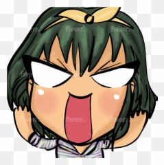 Create Draw Twitch Or Discord Emotes - Fictional Character Emoji,Discord Emoticon Girl Straw