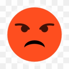 Angry Red Emoji - Happy,Bad Emoji