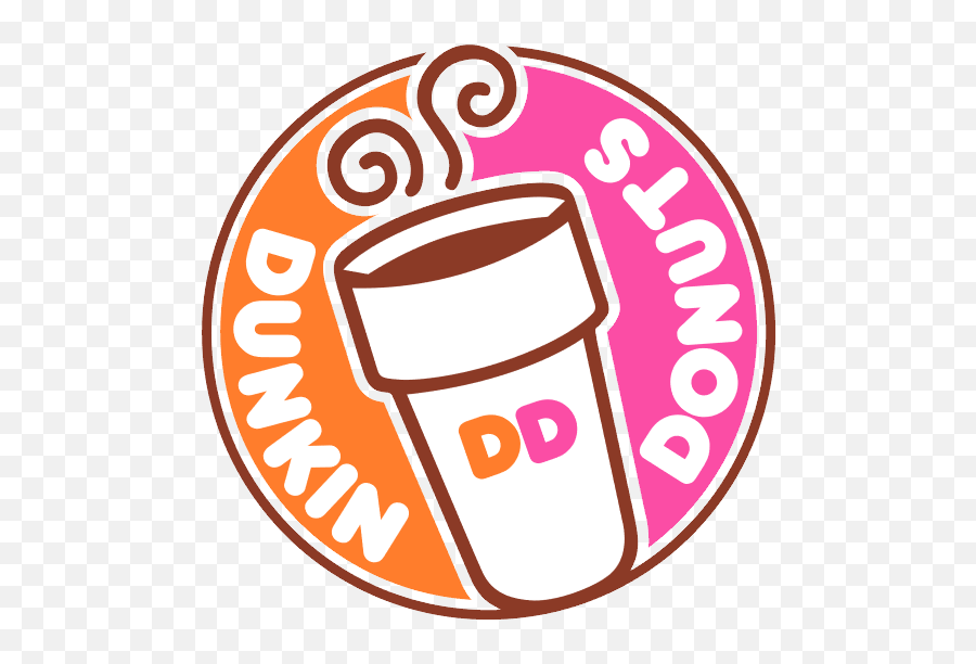 Download Brands Donuts Coffee Dunkin - Dunkin Donuts Logo Round Emoji,Dunkin Donuts Pumpkin Coffee Emoticons