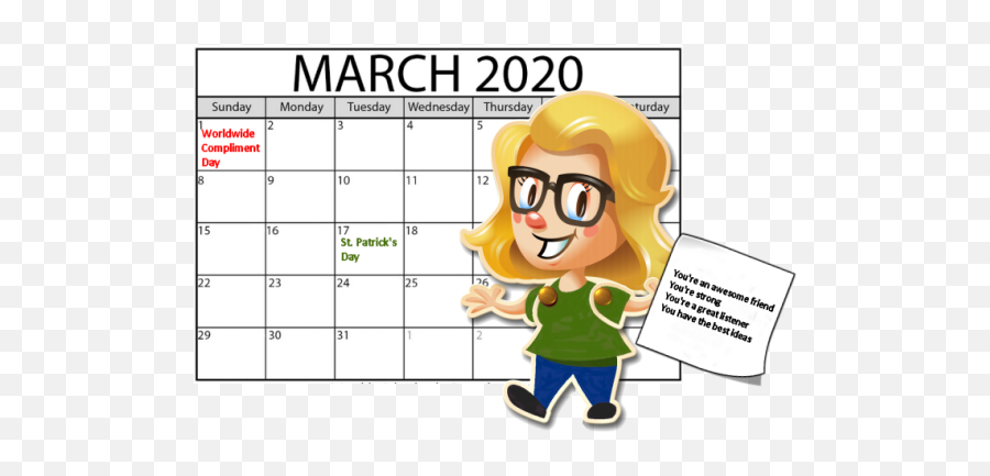 Letu0027s Celebrate World Compliment Day U2014 King Community - Maart 2020 Calendar Printable Emoji,Emotion Recognition Meme