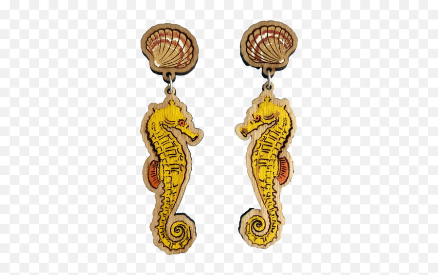 Earrings - Decorative Emoji,Facebook Emoticons Seahorse