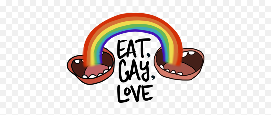Eat Gay Love Tagged Crop Top - Our Back Pockets Girly Emoji,Crop Top Emojis