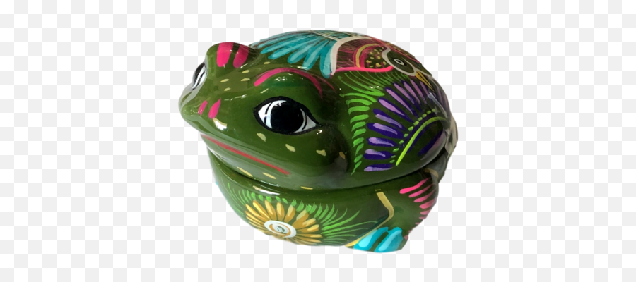 Jewelry Box Ceramic Frog Made In Mexico U2013 Ysleta Mission - Amphibians Emoji,Mexican Frog Emoticon