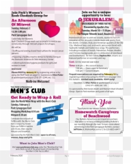 Park Synagogue February Bulletin 2020 Simplebookletcom - Language Emoji,Pink Pepper Emotions