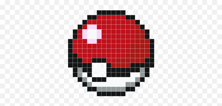 Sans Pixel Art - Classic Pokeball Stickers Muraux Emoji,Pokeball Emoticon Facebook