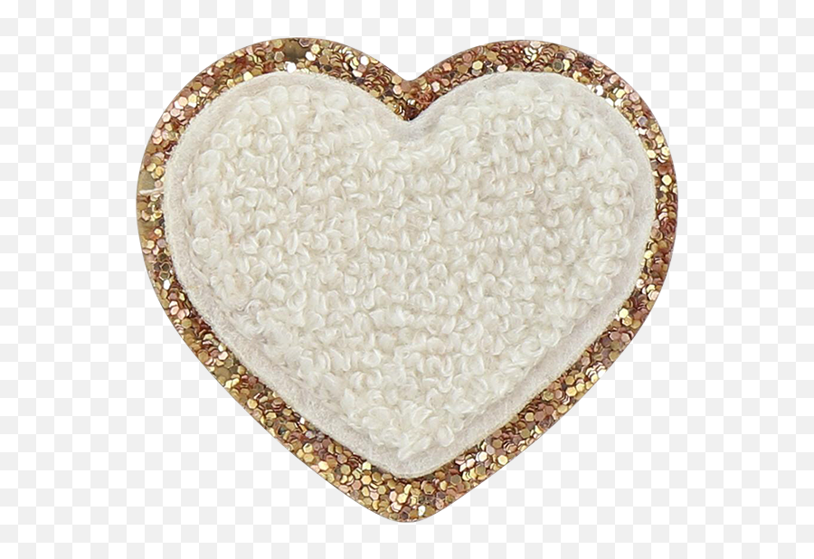 1 Patch Self Love Rose Gold Embroidered Sparkling Glitter Emoji,Gold Glitter Love Heart Emoticon With Pink Bow