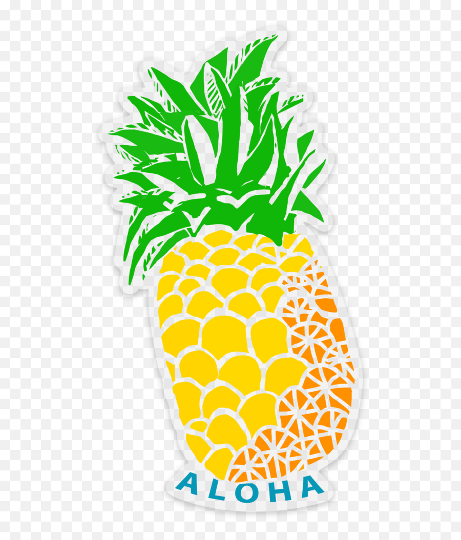 Pineapple Sticker Emoji,Green Food Emoji