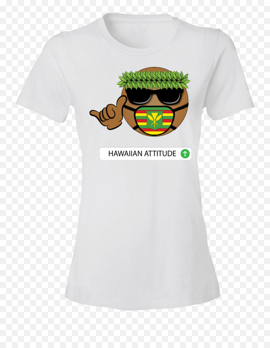 Noko Emoji Ladiesu0027 Lightweight T - Shirt 45 Ozhawaiian Attitude,Leprechaun Emoji